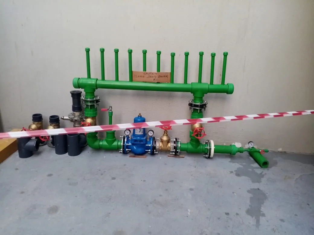 Plumbing manifold installation, UAE building — photo 1
