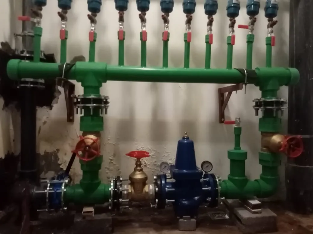 Plumbing manifold installation, UAE building — photo 13