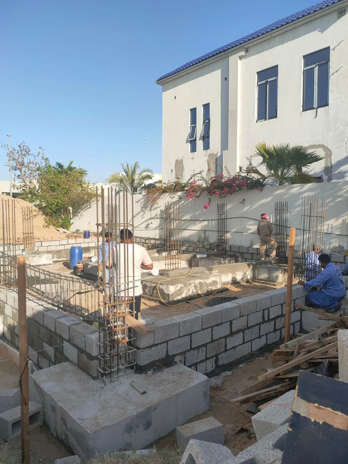 Villa construction in progress, Dubai villa construction site — photo 1
